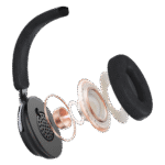 Audifonos Fantech GO Flow WH07A Headphones Inalámbricos (Negros) - Imagen 3