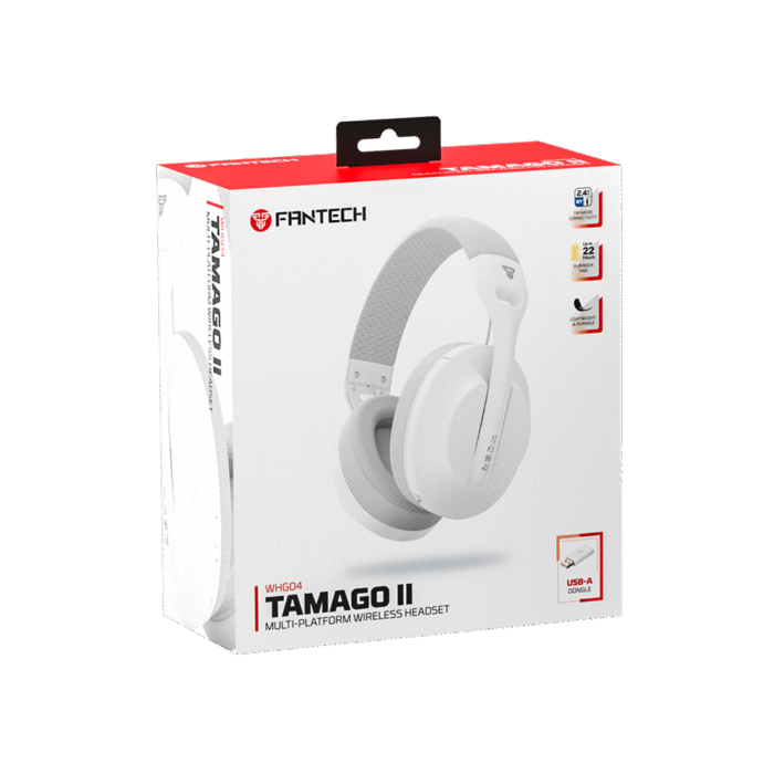 Audifonos Fantech Tamago II WHG04 Headsets Gaming Inalámbricos (Blancos) - Imagen 5