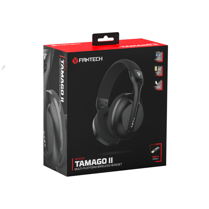 Audifonos Fantech Tamago II WHG04 Headsets Gaming Inalámbricos (Negros) - Imagen 5