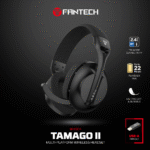 Audifonos Fantech Tamago II WHG04 Headsets Gaming Inalámbricos (Negros) - Imagen 6
