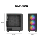 Case Computadora Fantech Aero CG80 Middle Tower ATX - Imagen 7