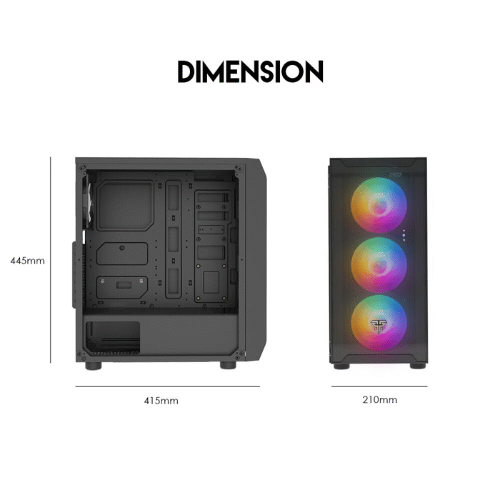 Case Computadora Fantech Aero CG80 Middle Tower ATX - Imagen 7
