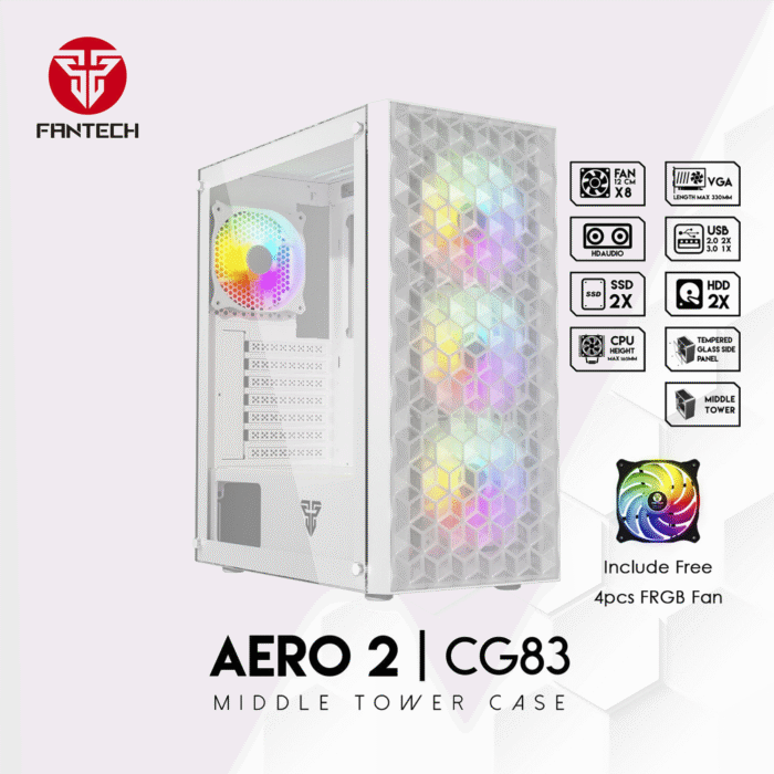 Case Computadora Fantech Aero2 CG83 Middle Tower ATX - Imagen 10