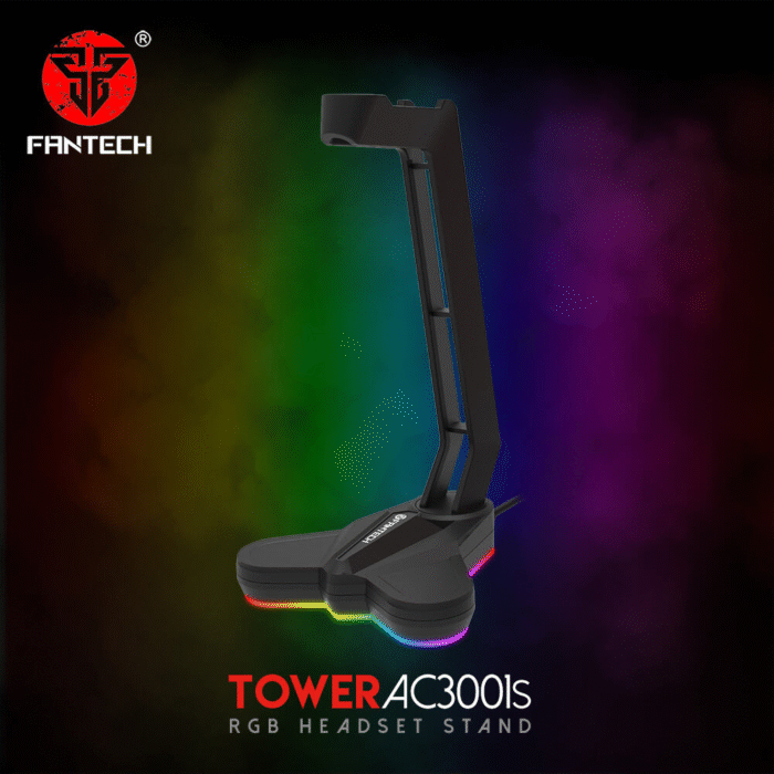 Headset Stand Fantech Tower AC3001s (Roja) - Imagen 3