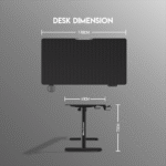 Mesa Fantech WorkStation WS311 110x60cm (Negra) - Imagen 5