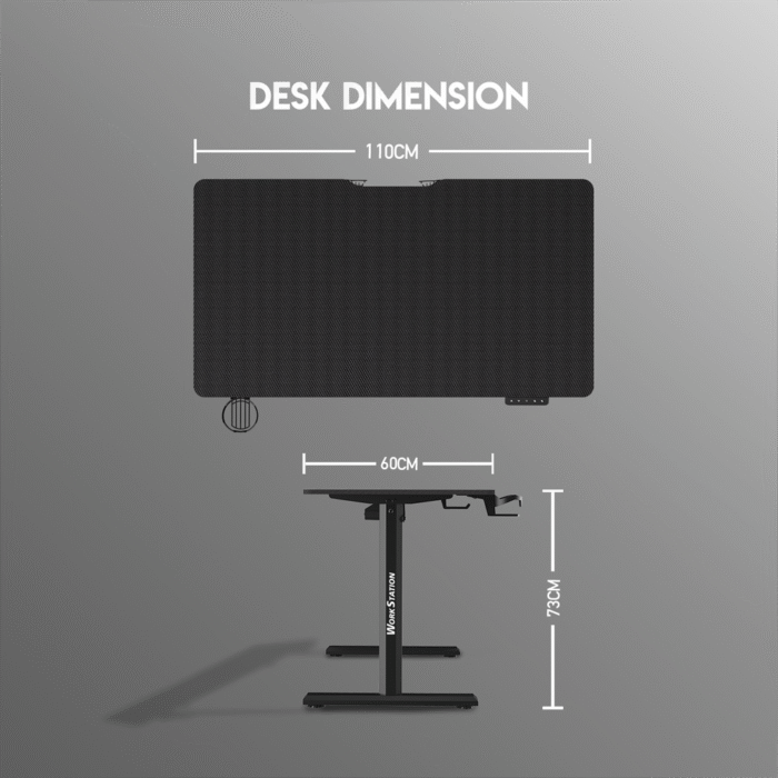 Mesa Fantech WorkStation WS311 110x60cm (Negra) - Imagen 5