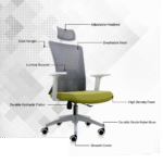 Silla Fantech Office OC-A258 (Negra) - Imagen 6
