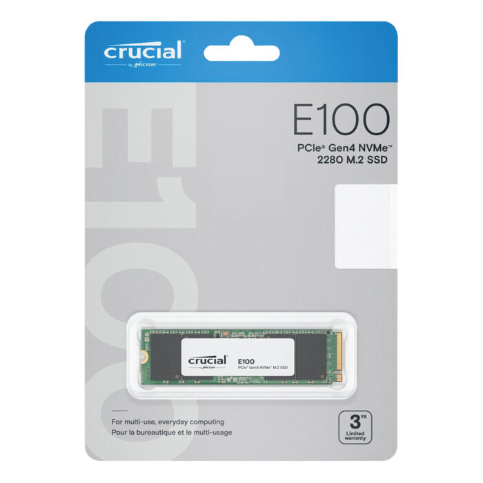 Unidad de Estado Solido SSD Interno Crucial E100 1TB M.2 NVMe - Imagen 2