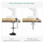 Soporte Monitor Veltum MK1 Un Brazo (Blanco) - Imagen 5