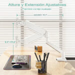 Soporte Monitor Veltum MK1 Un Brazo (Blanco) - Imagen 7