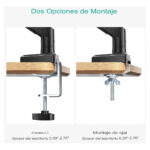 Soporte Monitor Veltum MK1 Un Brazo (Negro) - Imagen 5