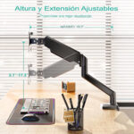 Soporte Monitor Veltum MK1 Un Brazo (Negro) - Imagen 7