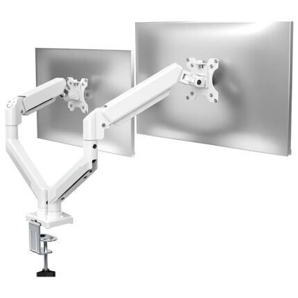 Soporte Monitor Veltum MK2 Doble Brazo (Blanco)
