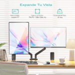 Soporte Monitor Veltum MK2 Doble Brazo (Negro) - Imagen 3