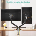 Soporte Monitor Veltum MK2 Doble Brazo (Negro) - Imagen 4