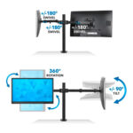 Soporte Monitor Veltum SP2 Doble Brazo - Imagen 3