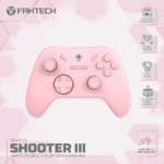 Gamepad Fantech Shooter III WGP13S Inalámbrico (Rosado) - Imagen 8