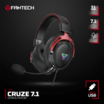 Audifonos Fantech Cruze 7.1 HG31 Headsets Gaming Cableados (Negros) - Imagen 3