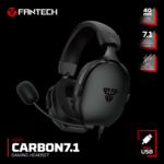 Audifonos Fantech Carbon 7.1 HG30 Headsets Gaming Cableados (Negros) - Imagen 6