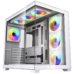 Case Computadora Fantech Lumina CG85X Mid Tower ATX (Blanco)