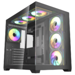 Case Computadora Fantech Lumina CG85X Mid Tower ATX (Negro)
