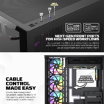 Case Computadora Fantech Lumina CG85X Mid Tower ATX (Negro) - Imagen 8