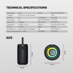 Corneta Fantech NeraBox BS159 10W Bluetooth (Gris) - Imagen 5