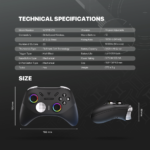 Gamepad Fantech Eos Pro II S WGP15V2S Inalámbrico (Orion) - Imagen 9