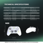 Gamepad Fantech Zenith Pro WGP18 Inalambrico (Blanco) - Imagen 7