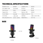 Microfono Fantech Leviosa Aura MCX04 Cableado (Negro) - Imagen 5